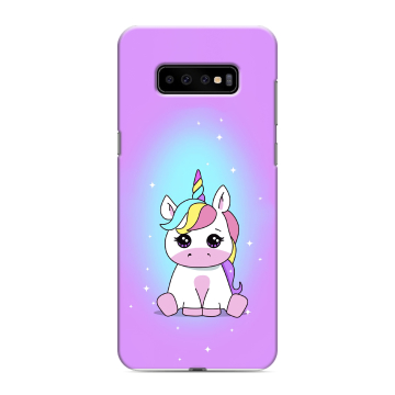 Силиконовый чехол на Samsung Galaxy S10 Plus с принтом Единорог Силиконовый чехол на Samsung Galaxy S10 Plus с принтом Единорог
