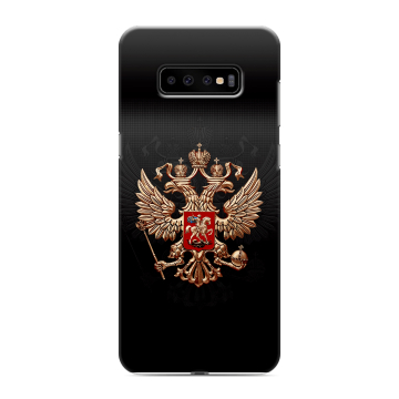 Силиконовый чехол на Samsung Galaxy S10 Plus с принтом Герб России Силиконовый чехол на Samsung Galaxy S10 Plus с принтом Герб России
