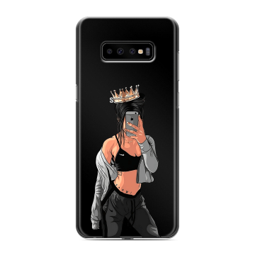 Силиконовый чехол на Samsung Galaxy S10 Plus с принтом Женские принты Силиконовый чехол на Samsung Galaxy S10 Plus с принтом Женские принты