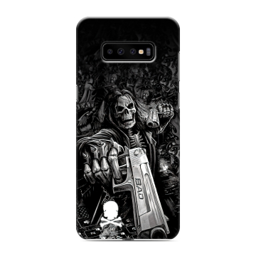 Силиконовый чехол на Samsung Galaxy S10 Plus с принтом Скелет Силиконовый чехол на Samsung Galaxy S10 Plus с принтом Скелет