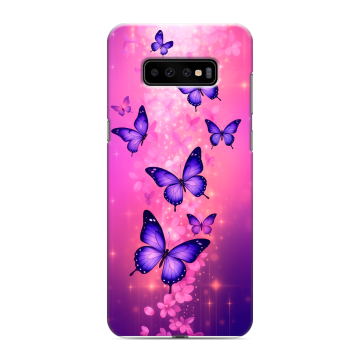 Силиконовый чехол на Samsung Galaxy S10 Plus с принтом Бабочки Силиконовый чехол на Samsung Galaxy S10 Plus с принтом Бабочки