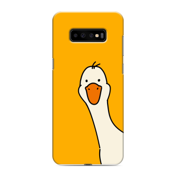 Силиконовый чехол на Samsung Galaxy S10 Plus с принтом Утка