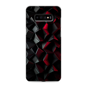 Силиконовый чехол на Samsung Galaxy S10 Plus с принтом Абстракция