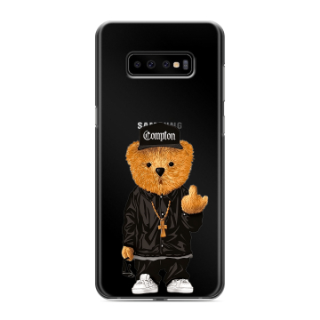 Силиконовый чехол на Samsung Galaxy S10 Plus с принтом Мишка Силиконовый чехол на Samsung Galaxy S10 Plus с принтом Мишка