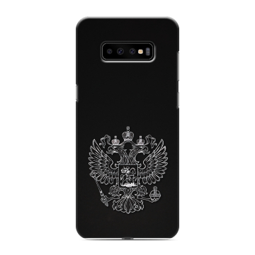 Силиконовый чехол на Samsung Galaxy S10 Plus с принтом Герб России