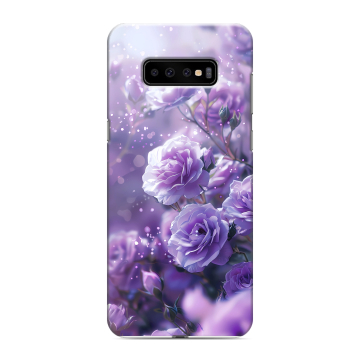 Силиконовый чехол на Samsung Galaxy S10 Plus с принтом Розы цветы