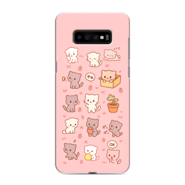 Силиконовый чехол на Samsung Galaxy S10 Plus с принтом Hello Kitty Хелоу Кити