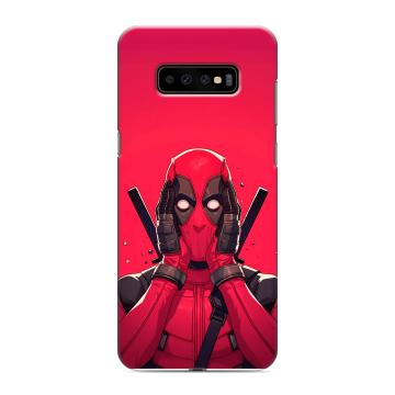 Силиконовый чехол на Samsung Galaxy S10 Plus с принтом Дедпул Deadpool