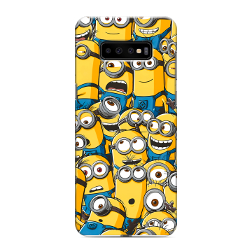 Силиконовый чехол на Samsung Galaxy S10 Plus с принтом Миньоны Силиконовый чехол на Samsung Galaxy S10 Plus с принтом Миньоны