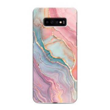 Силиконовый чехол на Samsung Galaxy S10 Plus с принтом розовый мрамор Силиконовый чехол на Samsung Galaxy S10 Plus с принтом розовый мрамор