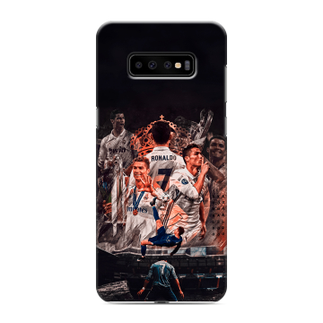 Силиконовый чехол на Samsung Galaxy S10 Plus с принтом Реал Роналдо Real Ronaldo