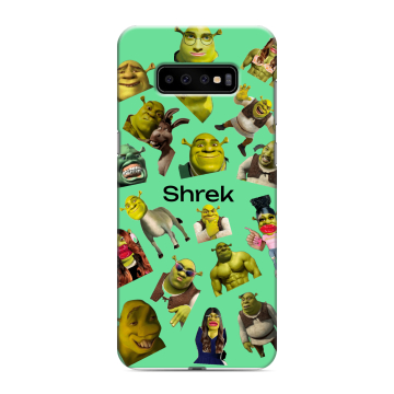 Силиконовый чехол на Samsung Galaxy S10 Plus с принтом Шрек Shrek Силиконовый чехол на Samsung Galaxy S10 Plus с принтом Шрек Shrek