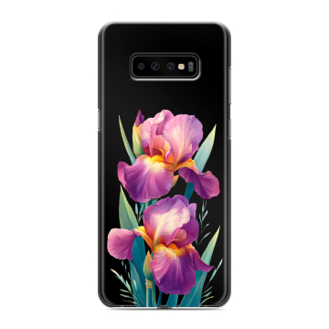 Силиконовый чехол на Samsung Galaxy S10 Plus с принтом Цветы орхидеи Силиконовый чехол на Samsung Galaxy S10 Plus с принтом Цветы орхидеи
