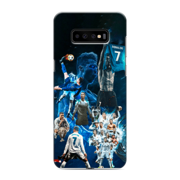 Силиконовый чехол на Samsung Galaxy S10 Plus с принтом Реал Роналдо