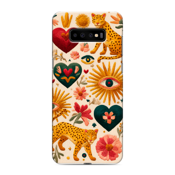Силиконовый чехол на Samsung Galaxy S10 Plus с принтом Модный принт Силиконовый чехол на Samsung Galaxy S10 Plus с принтом Модный принт