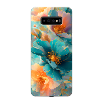 Силиконовый чехол на Samsung Galaxy S10 Plus с принтом Цветы Силиконовый чехол на Samsung Galaxy S10 Plus с принтом Цветы