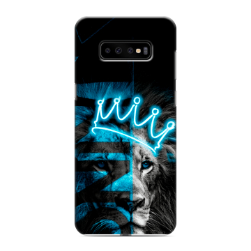 Силиконовый чехол на Samsung Galaxy S10 Plus с принтом Король лев Силиконовый чехол на Samsung Galaxy S10 Plus с принтом Король лев