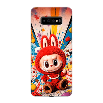 Силиконовый чехол на Samsung Galaxy S10 Plus с принтом Labubu Лабубу Силиконовый чехол на Samsung Galaxy S10 Plus с принтом Labubu Лабубу