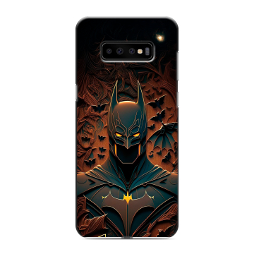 Силиконовый чехол на Samsung Galaxy S10 Plus с принтом Batman Бэтмен Силиконовый чехол на Samsung Galaxy S10 Plus с принтом Batman Бэтмен