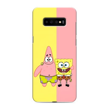 Силиконовый чехол на Samsung Galaxy S10 Plus с принтом Спанч боб Спанчбоб Силиконовый чехол на Samsung Galaxy S10 Plus с принтом Спанч боб Спанчбоб