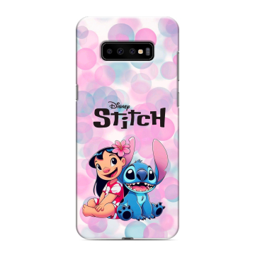Силиконовый чехол на Samsung Galaxy S10 Plus с принтом Лило и Стич Силиконовый чехол на Samsung Galaxy S10 Plus с принтом Лило и Стич
