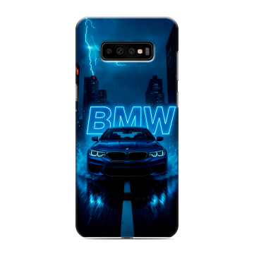 Силиконовый чехол на Samsung Galaxy S10 Plus с принтом BMW БМВ