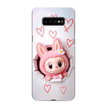 Силиконовый чехол на Samsung Galaxy S10 Plus с принтом Labubu Лабубу