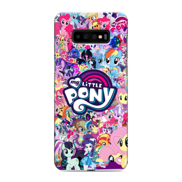 Силиконовый чехол на Samsung Galaxy S10 Plus с принтом My little pony Дружба чудо Силиконовый чехол на Samsung Galaxy S10 Plus с принтом My little pony Дружба чудо