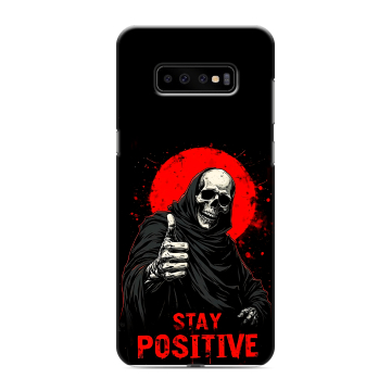 Силиконовый чехол на Samsung Galaxy S10 Plus с принтом смешной скелет Силиконовый чехол на Samsung Galaxy S10 Plus с принтом смешной скелет