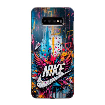 Силиконовый чехол на Samsung Galaxy S10 Plus с принтом Nike Найк