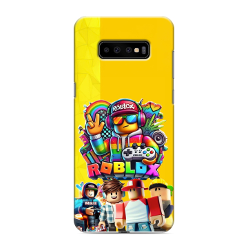 Силиконовый чехол на Samsung Galaxy S10 Plus с принтом Roblox Роблокс