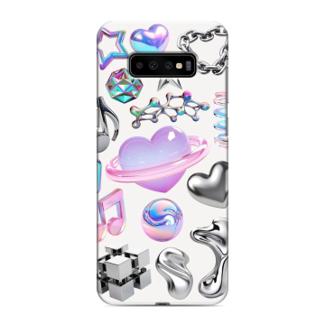 Силиконовый чехол на Samsung Galaxy S10 Plus с принтом Y2K Силиконовый чехол на Samsung Galaxy S10 Plus с принтом Y2K