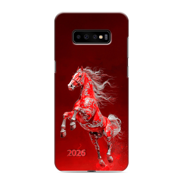 Силиконовый чехол на Samsung Galaxy S10 Plus с принтом Новый год Силиконовый чехол на Samsung Galaxy S10 Plus с принтом Новый год