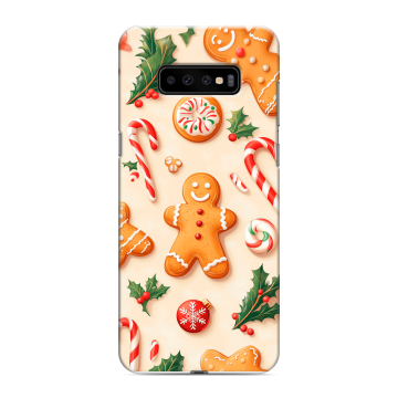 Силиконовый чехол на Samsung Galaxy S10 Plus с принтом Новый год Силиконовый чехол на Samsung Galaxy S10 Plus с принтом Новый год