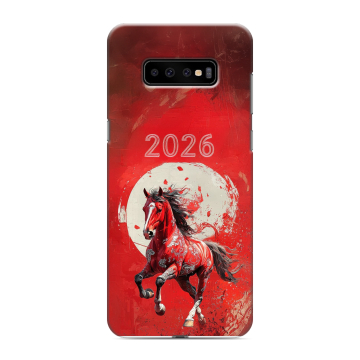 Силиконовый чехол на Samsung Galaxy S10 Plus с принтом Новый год Силиконовый чехол на Samsung Galaxy S10 Plus с принтом Новый год
