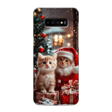 Силиконовый чехол на Samsung Galaxy S10 Plus с принтом Новый год Силиконовый чехол на Samsung Galaxy S10 Plus с принтом Новый год