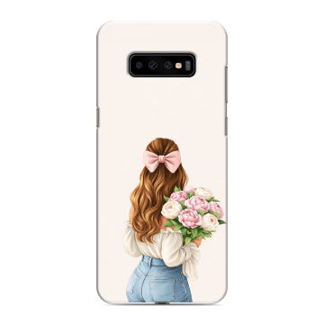 Силиконовый чехол на Samsung Galaxy S10 Plus с принтом женский Силиконовый чехол на Samsung Galaxy S10 Plus с принтом женский
