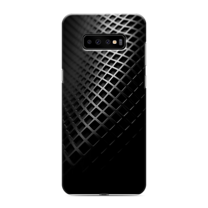Силиконовый противоударный чехол на Samsung Galaxy S10 Plus с принтом Текстура металла Силиконовый противоударный чехол на Samsung Galaxy S10 Plus с принтом Текстура металла