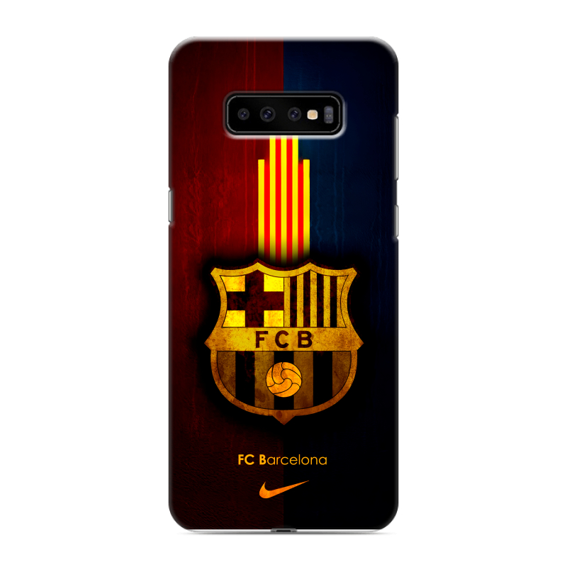 Силиконовый противоударный чехол на Samsung Galaxy S10 Plus с принтом Барселона Barcelona Силиконовый противоударный чехол на Samsung Galaxy S10 Plus с принтом Барселона Barcelona