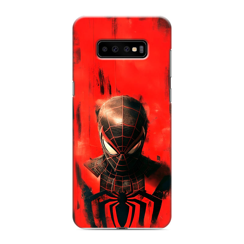 Силиконовый чехол на Samsung Galaxy S10 Plus с принтом человек паук spiderman Силиконовый чехол на Samsung Galaxy S10 Plus с принтом человек паук spiderman