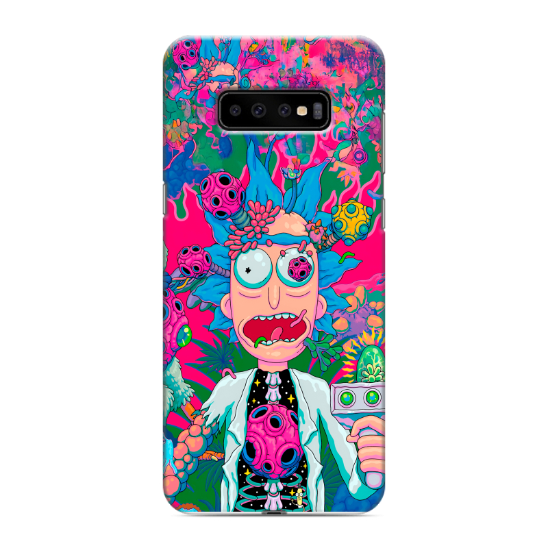 Силиконовый чехол на Samsung Galaxy S10 Plus с принтом Рик и Морти Rick Morty Силиконовый чехол на Samsung Galaxy S10 Plus с принтом Рик и Морти Rick Morty