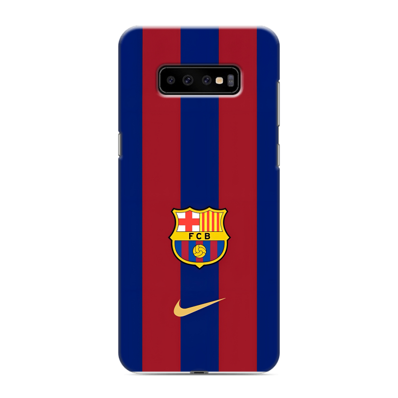 Силиконовый противоударный чехол на Samsung Galaxy S10 Plus с принтом Барселона Barcelona Силиконовый противоударный чехол на Samsung Galaxy S10 Plus с принтом Барселона Barcelona