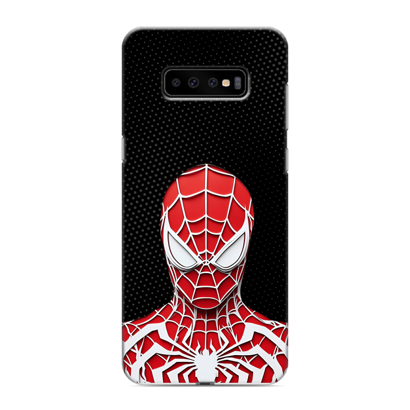 Силиконовый чехол на Samsung Galaxy S10 Plus с принтом человек паук spiderman Силиконовый чехол на Samsung Galaxy S10 Plus с принтом человек паук spiderman