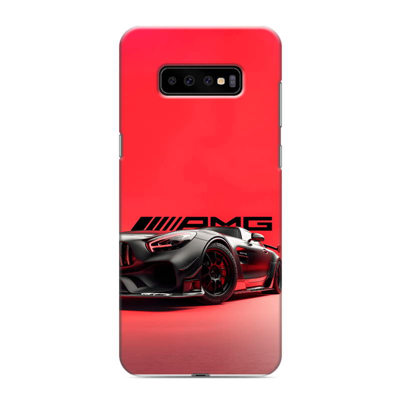 Силиконовый противоударный чехол на Samsung Galaxy S10 Plus с принтом Мерседес Mercedes AMG Силиконовый противоударный чехол на Samsung Galaxy S10 Plus с принтом Мерседес Mercedes AMG