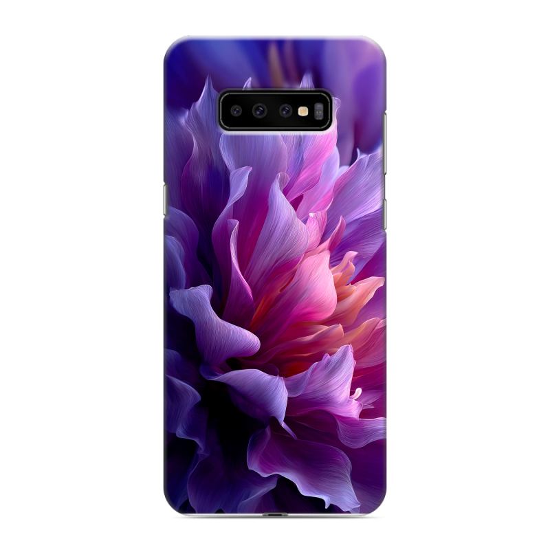 Пластиковый чехол на Samsung Galaxy S10 Plus с принтом женский цветы Пластиковый чехол на Samsung Galaxy S10 Plus с принтом женский цветы