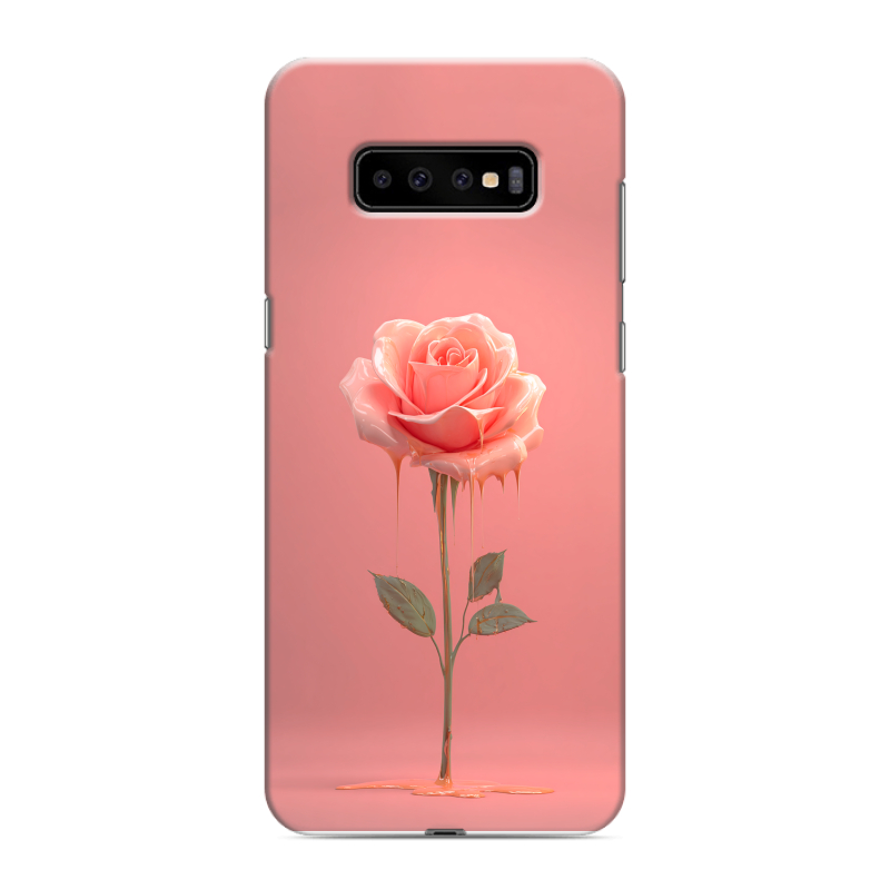 Силиконовый чехол на Samsung Galaxy S10 Plus с принтом Розовая роза Силиконовый чехол на Samsung Galaxy S10 Plus с принтом Розовая роза
