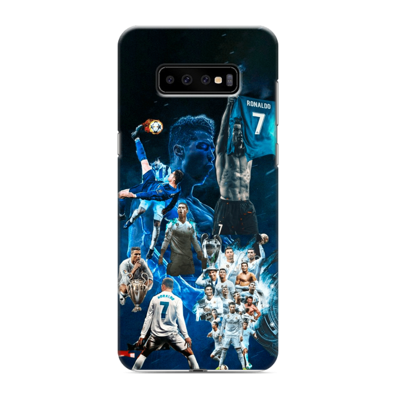 Пластиковый чехол на Samsung Galaxy S10 Plus с принтом Реал Роналдо Пластиковый чехол на Samsung Galaxy S10 Plus с принтом Реал Роналдо