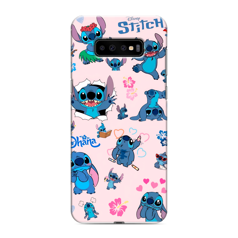 Силиконовый противоударный чехол на Samsung Galaxy S10 Plus с принтом Лило и Стич Силиконовый противоударный чехол на Samsung Galaxy S10 Plus с принтом Лило и Стич