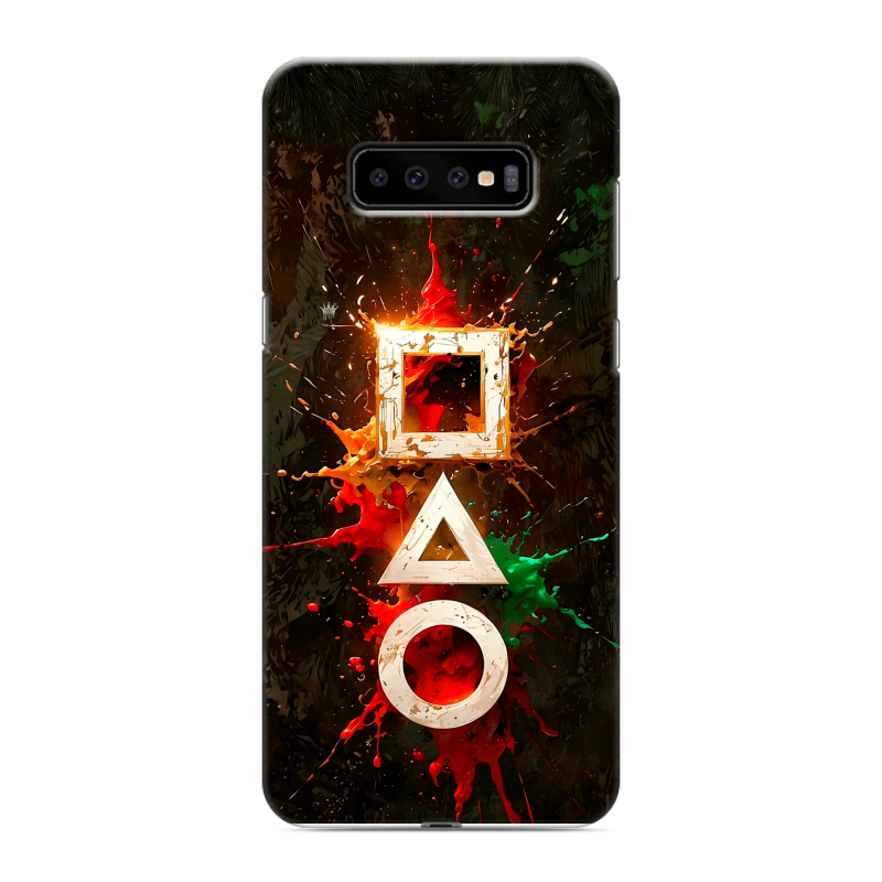 Силиконовый чехол на Samsung Galaxy S10 Plus с принтом Squid Game Игра кальмара Силиконовый чехол на Samsung Galaxy S10 Plus с принтом Squid Game Игра кальмара