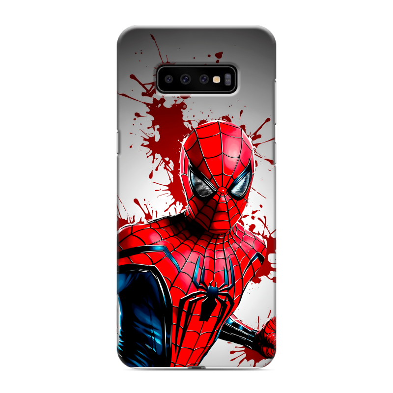 Пластиковый чехол на Samsung Galaxy S10 Plus с принтом Spiderman Человек паук Пластиковый чехол на Samsung Galaxy S10 Plus с принтом Spiderman Человек паук